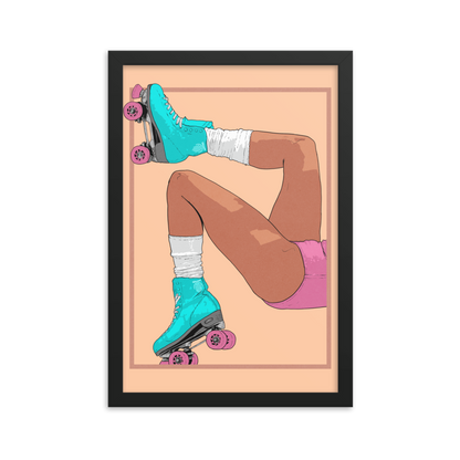 Roller Rink Matte Framed Print