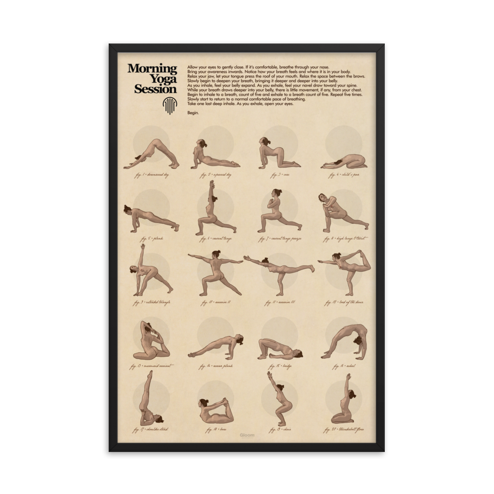 Yoga Matte Framed Print