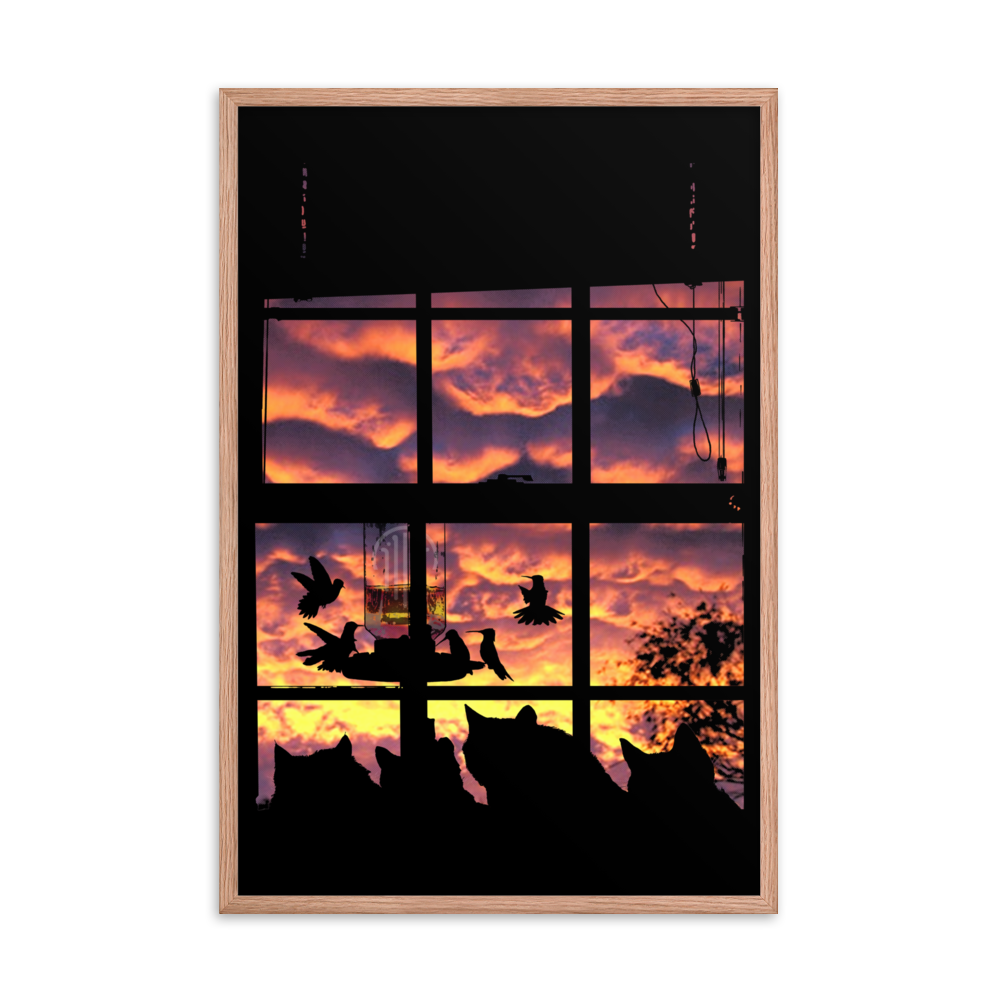 Neighbourhood Watch Matte Framed Print