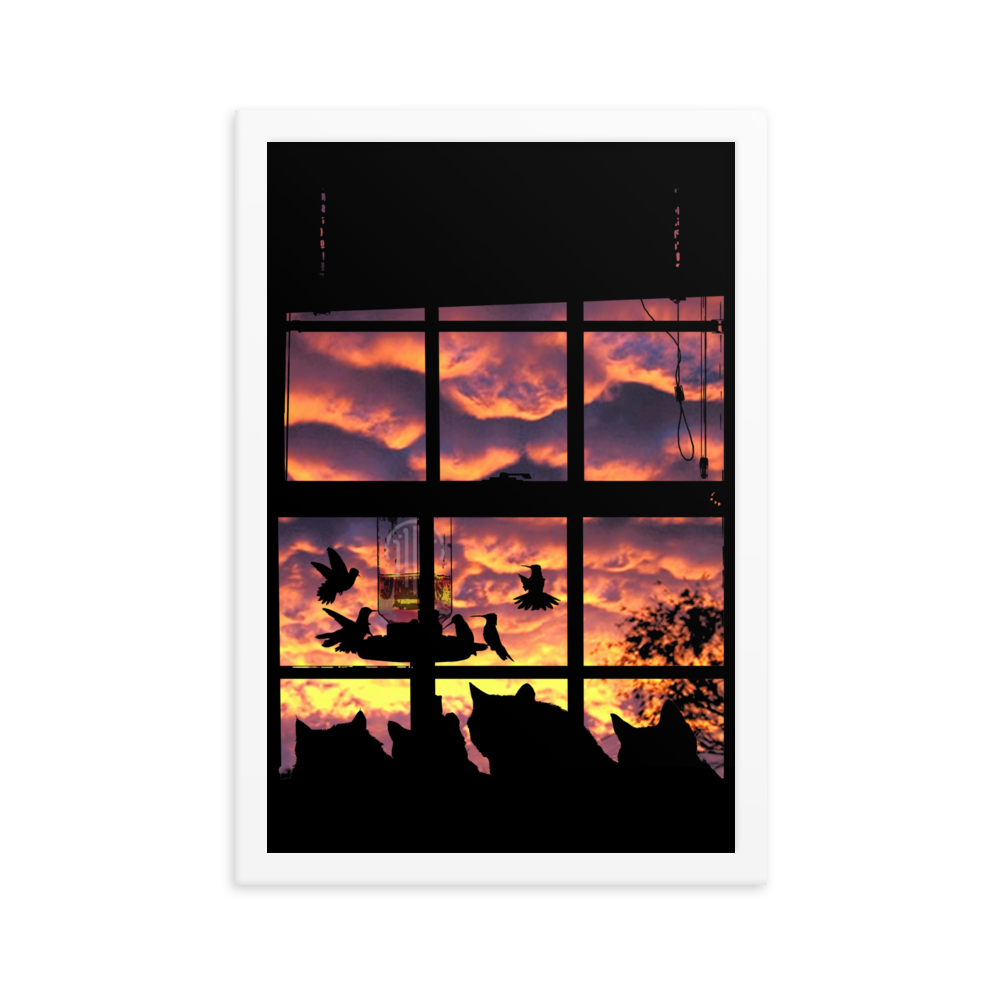 Neighbourhood Watch Matte Framed Print