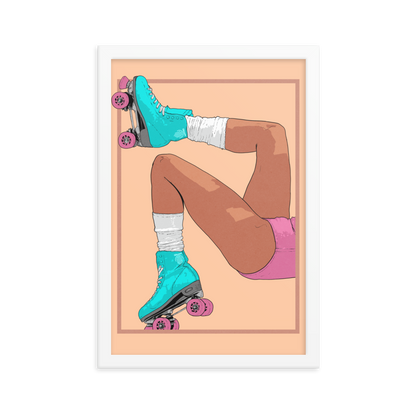 Roller Rink Matte Framed Print