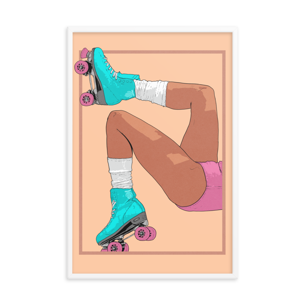 Roller Rink Matte Framed Print