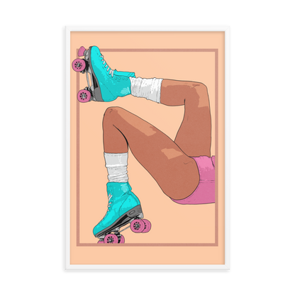 Roller Rink Matte Framed Print