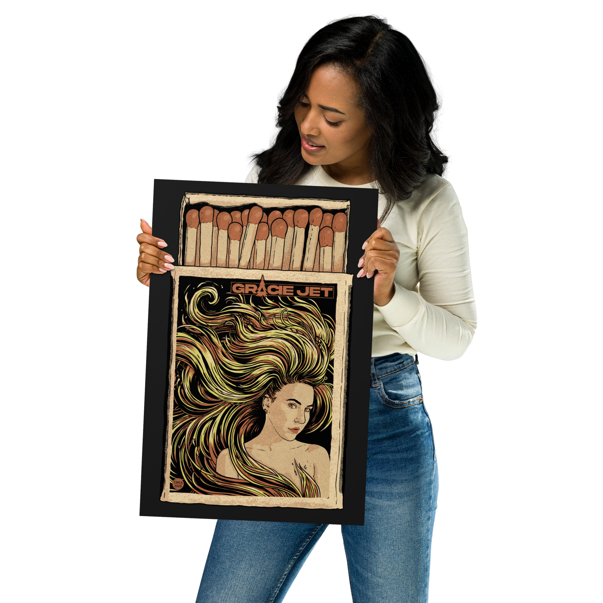 GJ Emberlocks Matte Poster Print