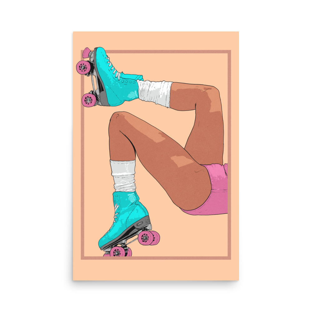 Roller Rink Matte Poster Print