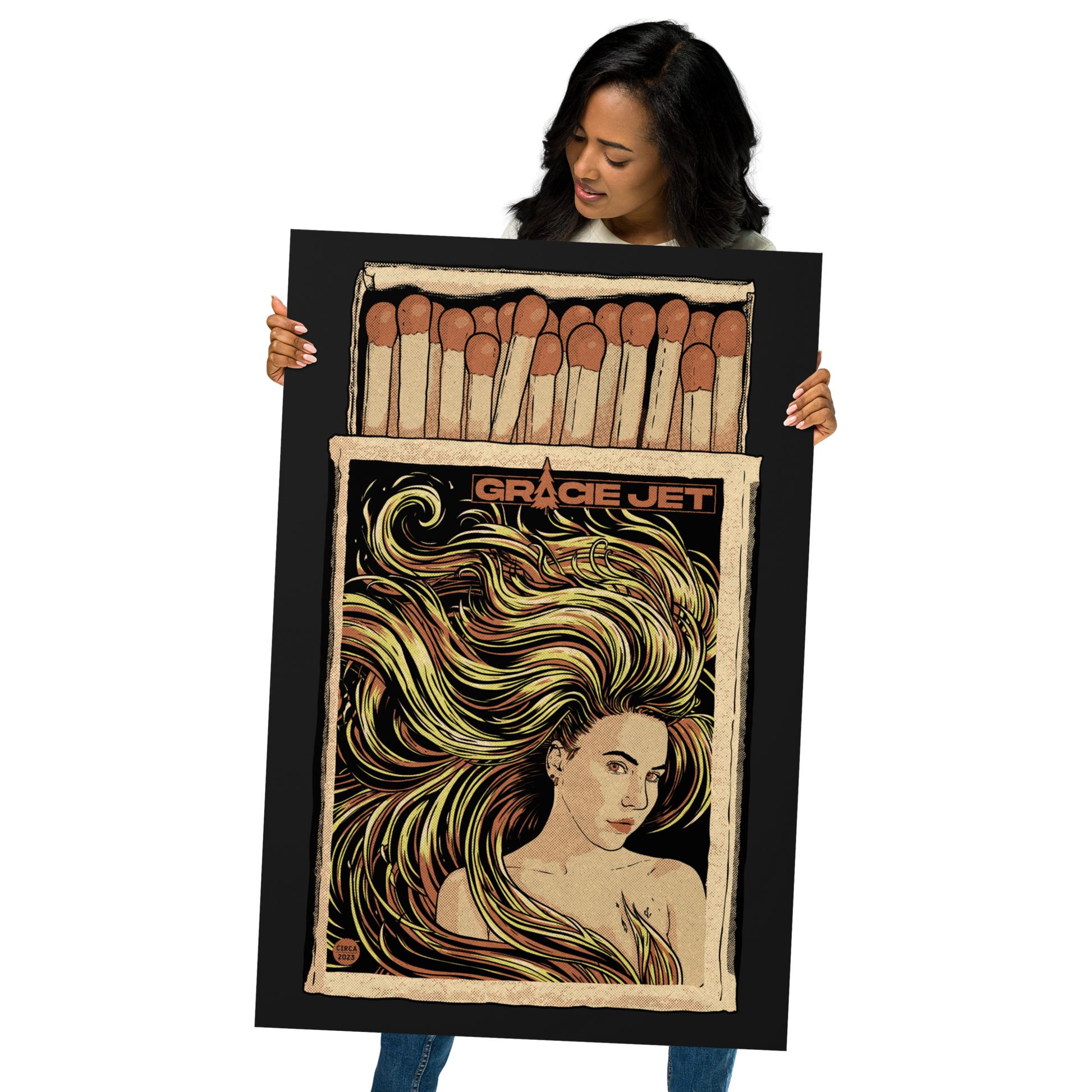 GJ Emberlocks Matte Poster Print