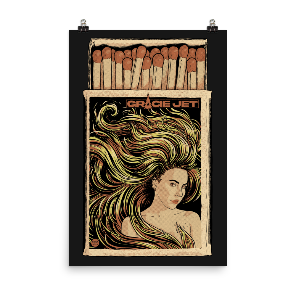 GJ Emberlocks Matte Poster Print