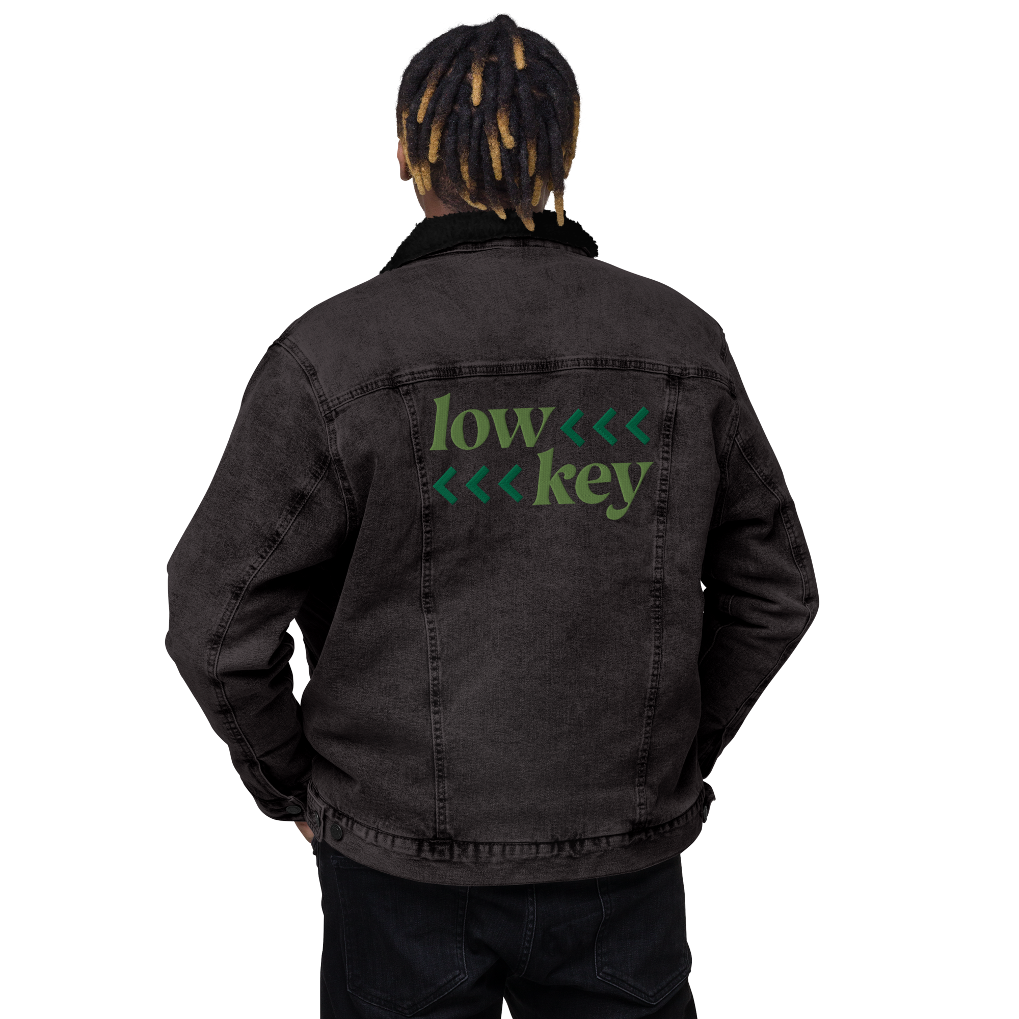 Low Key Denim Sherpa Jacket