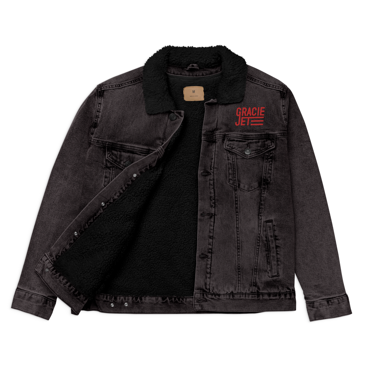 GJ Launch Denim Sherpa Jacket