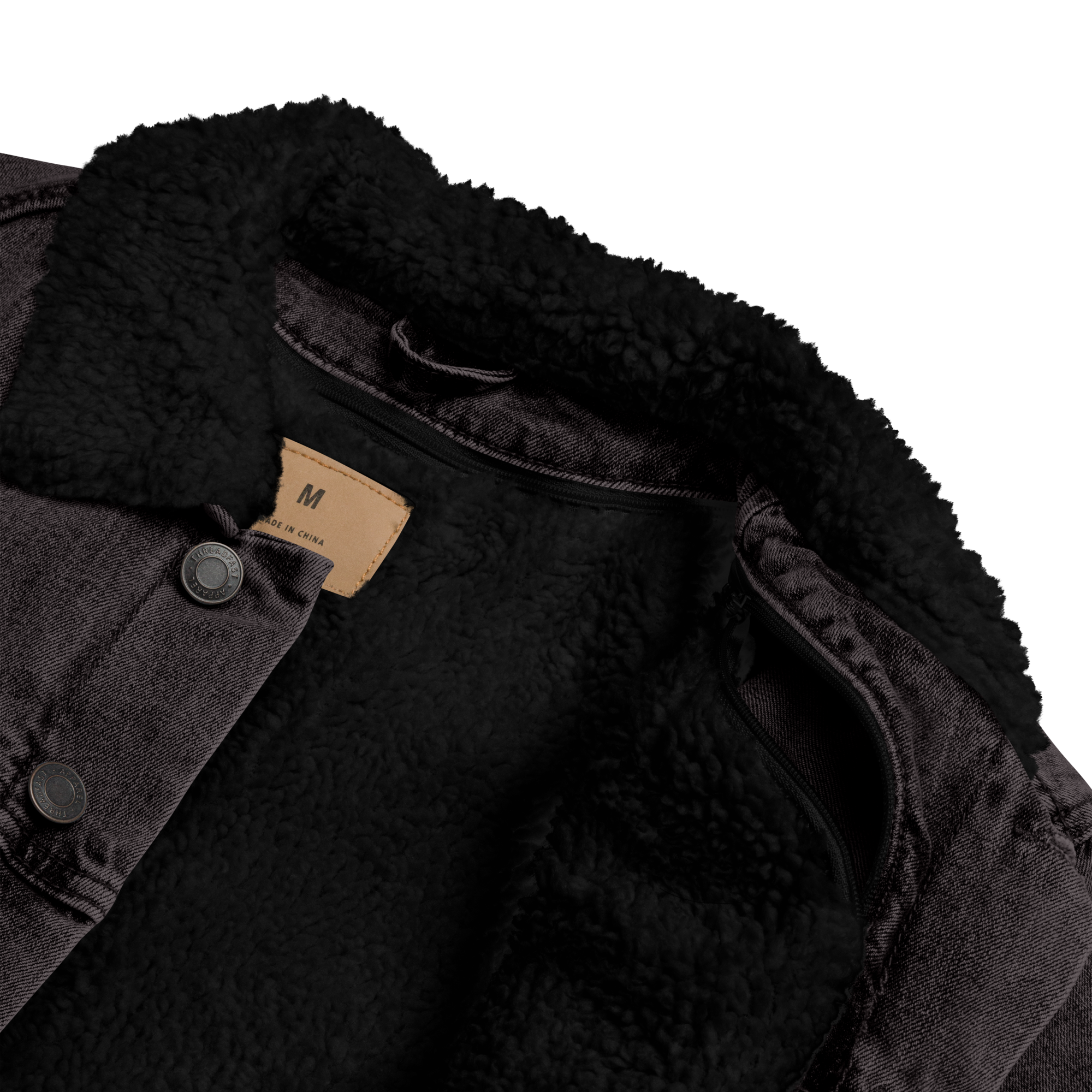 Low Key Denim Sherpa Jacket