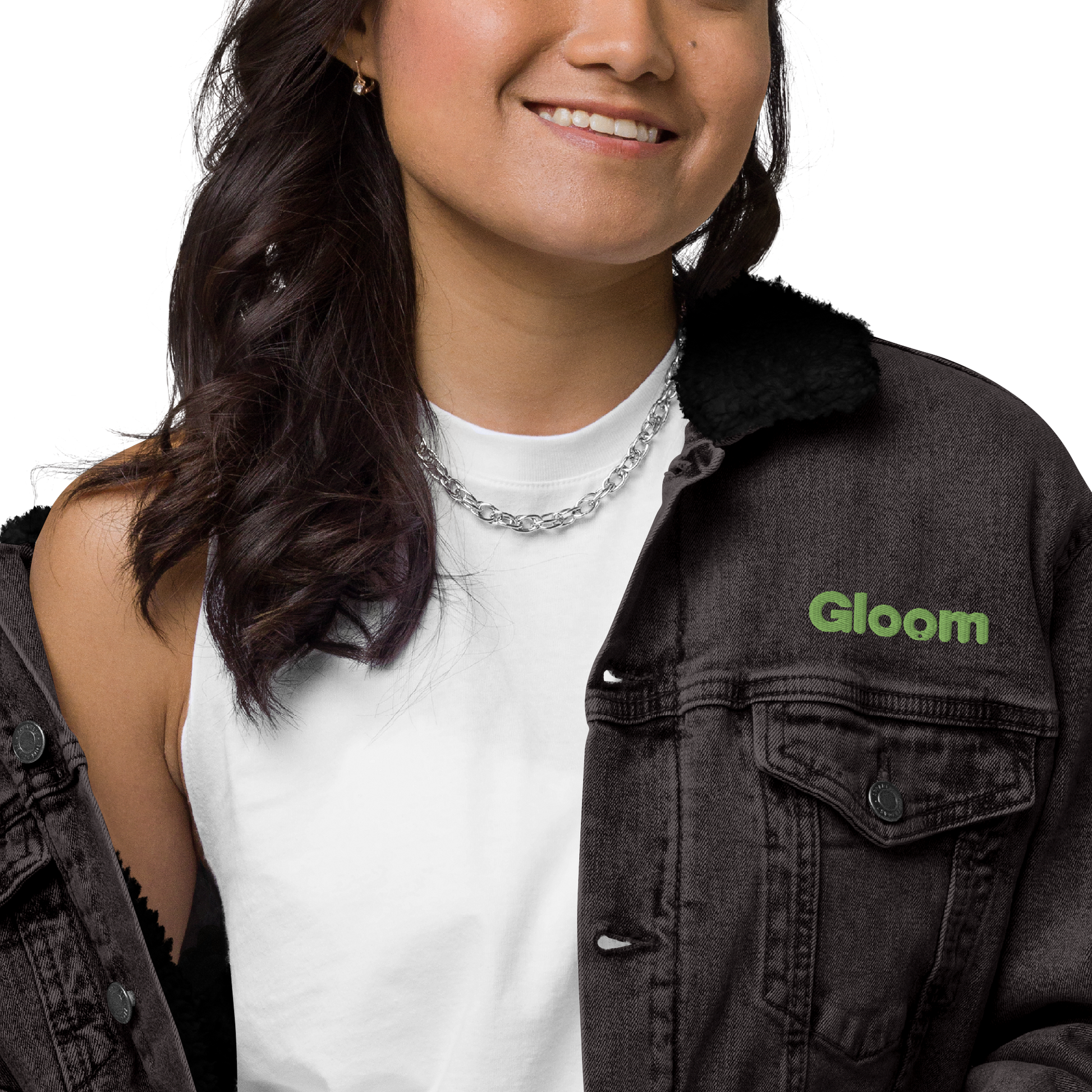 Low Key Denim Sherpa Jacket