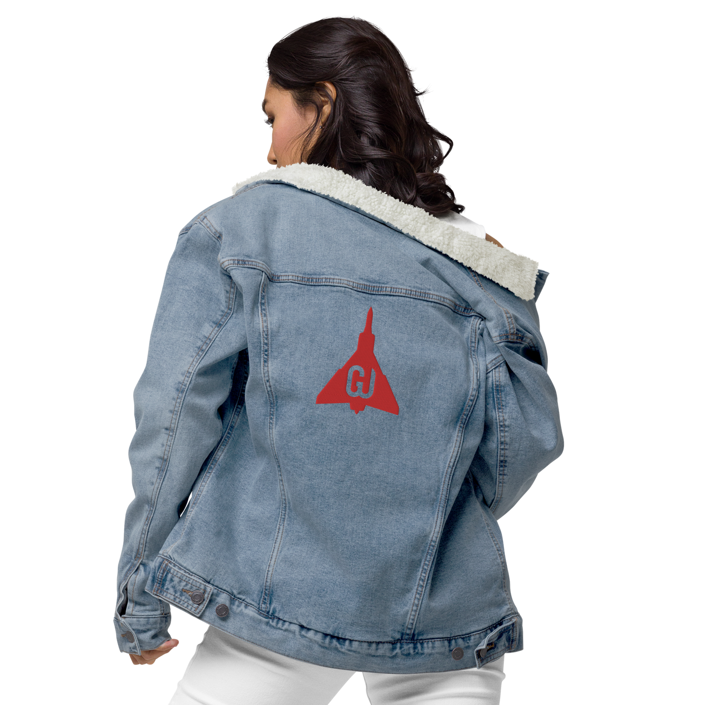 GJ Launch Denim Sherpa Jacket