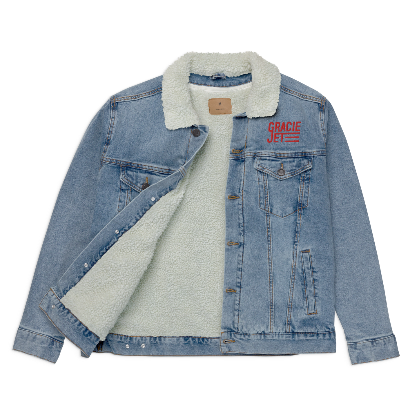 GJ Launch Denim Sherpa Jacket