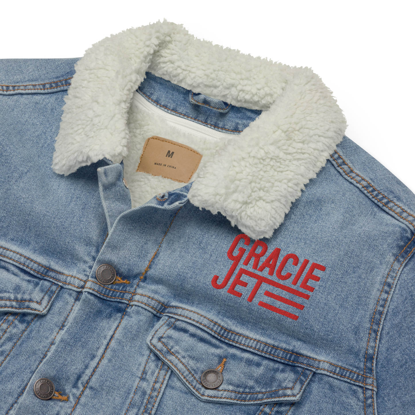 GJ Launch Denim Sherpa Jacket