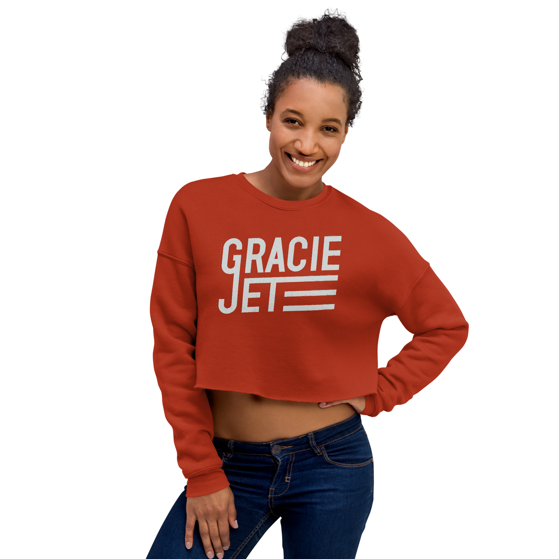 GJ Smear Crop Sweater